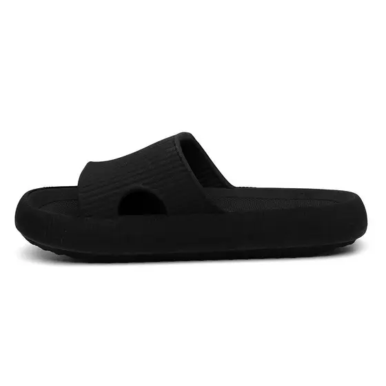 Chinelo Casual Slide Nuvem Usaflex Preto Lazer Passeio Piscina Leve Conforto Slide