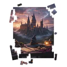 Quebra Cabeça MDF ENORME 90x60 Harry Potter Magia 500 Peças Puzzle