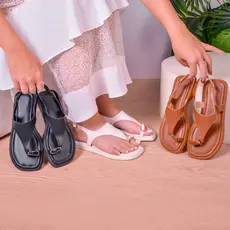 Rasteira Feminina Tira em V Confortável Leve Ajustável Dia a Dia