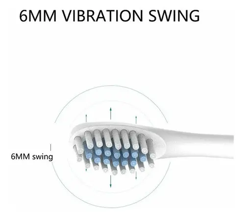 Escova Dental Elétrica 6 Modos X-3 IPX7 Vibração Ultrassônic