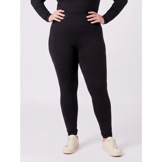 Calça Legging Plus Size Feminina Flanelada Térmica Frio Inverno Cós Alto Suplex
