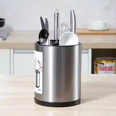 Escorredor Organizador Utensílios Armazenamento Inox Faca Colher Garfo Suporte Dreno De Plastico