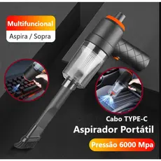 Mini Aspirador De Pó Com 3 Em 1 Usb Portátil Completo Linha Carro E Casa 2000mAh Multifuncional