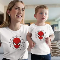Camiseta Feminina e Masculina Infantil Tal Mae Tal Filha Tal Pai Tal Filho Dia das Mães.