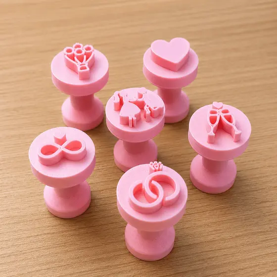 Kit Carimbos para Brigadeiro Doces Docinhos Festa Confeitaria Casamento Noivos Aliança Coração Buquê Infinito Taças