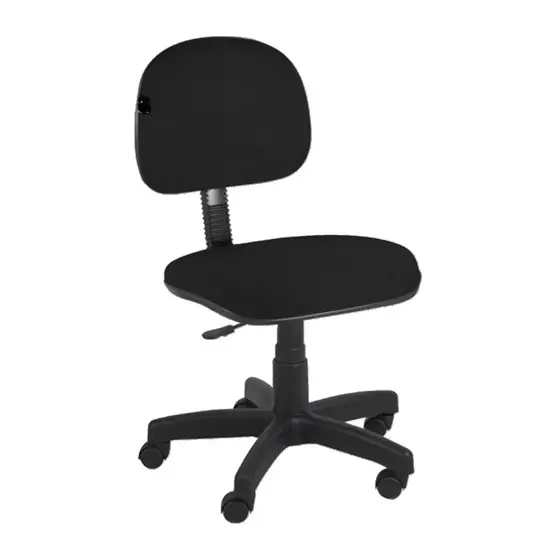 Cadeira Secretária Giratória de Escritório Espuma Injetada Home Office Tecido - Direto de Fábrica