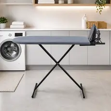 Tábua De Passar Roupa Reforçada, 3 Alturas, Com Porta Ferro