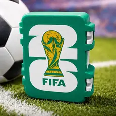Caixa Organizadora Figurinhas Copa 2026 Case Caixa Estojo Troca Coleção Album da Copa Figurinha Copa 2026 Verde Estojo B