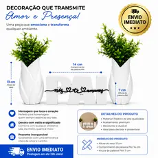Placa Decorativa PAI Nós Te Amamos | Presente Criativo para Dia dos Pais