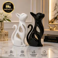 Escultura Decorativa Gato Decorativo Gato Minimalista Gato Moderno Estátua Decorativa Escultura Decoração Minimalista