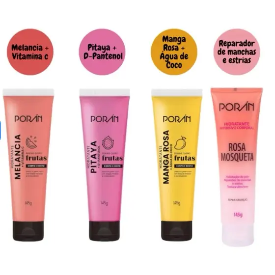 Hidratante corporal e facial Porán 145g corpo e rosto PROMOÇÃO
