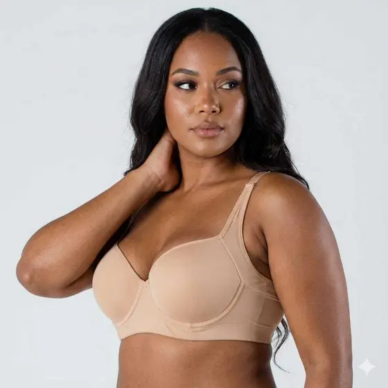 Sutiã de Bojo PLUS SIZE Alta Sustentação Reforçada Com Aro Microfibra Premium Dia Dia
