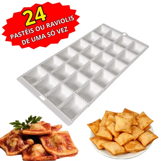 Forma De Pastel Ravioli Prático Rápido Fácil 24 Cavidades
