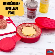Modelador de Hambúrguer Artesanal Forma Caseiro Fácil E Rápido