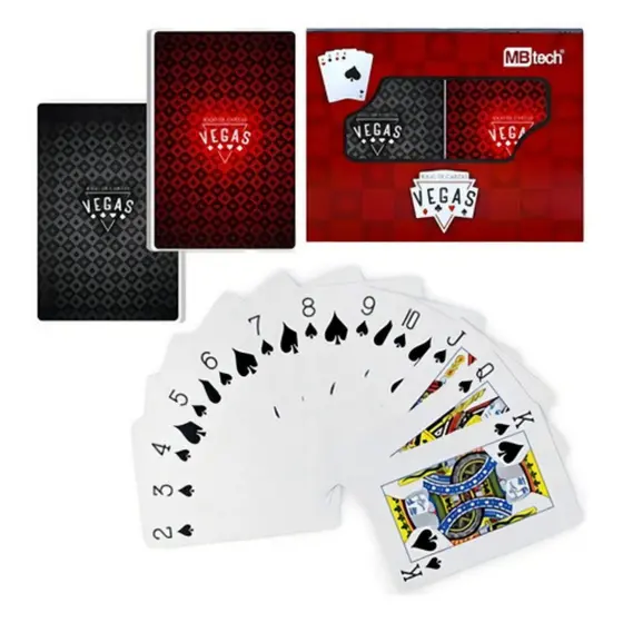 Baralho de Plástico Truco Cartas 02 Jogo Baralho 54 Cartas
