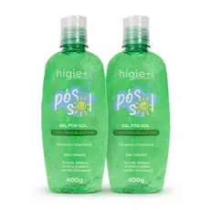 Kit 2 Gel Pós Sol Higie+ Aloe Vera 400g