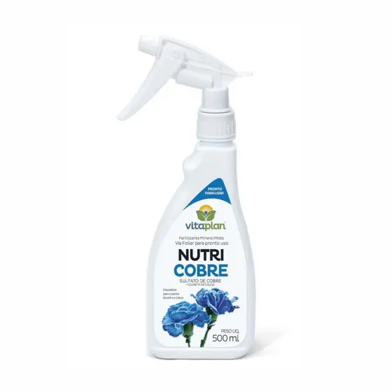 Cobre para Plantas Controle de Pragas e Fertilizante 500ml