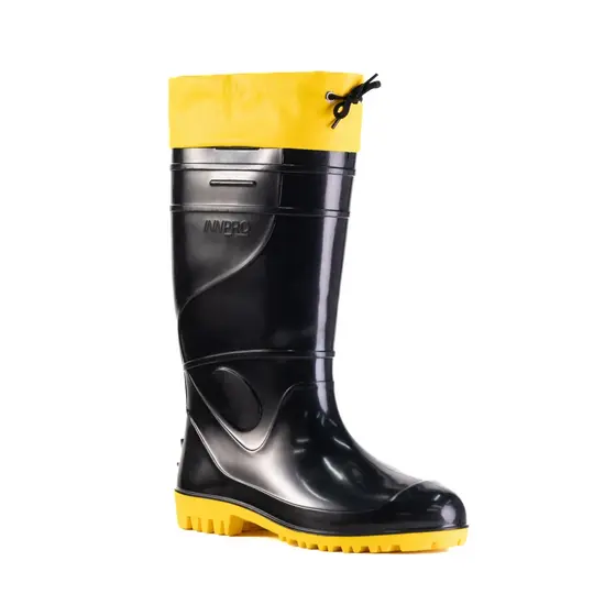 Bota de Borracha com Polaina Impermeável Masculina Feminina Cano Longo Jardim Trabalho EPI