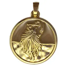 Pingente Omolu Orixá banhado a Ouro 18k Umbanda Candomblé