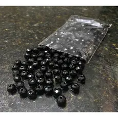 200 Missangas de cristal 8mm Preto Leitoso guia umbanda candomblé