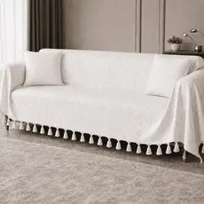 Manta Gigante 4,00x2,80 Sofá Jacquard Premium + 2 Capas Cobre Tudo