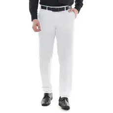 Calça Social Branca Lisa Basica Calça de Terno Executiva Tecido Panamá