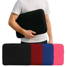 Bolsa Capa Maleta de Notebook 15 " - 13 - 14 - 15,6 - 17 - 7 - 10 - 12 Polegadas Neoprene Slim Case Lisa Reforçada