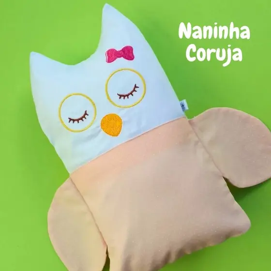 Naninha Corujinha para Bebê Antialérgica 100% Algodão