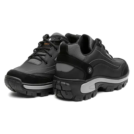 Tênis Masculino Shelga Adventure Couro Legítimo Com Palmilha Gel e Biqueira PVC