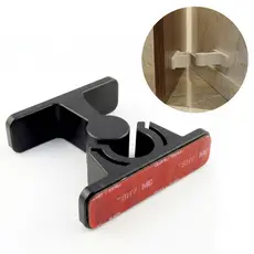 Trava Para Porta Fixador Prendedor de Porta Acompanha Fita Dupla Face Cor Preta