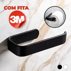 Suporte De Rolo De Papel Higiênico Acessórios Banheiro Preto