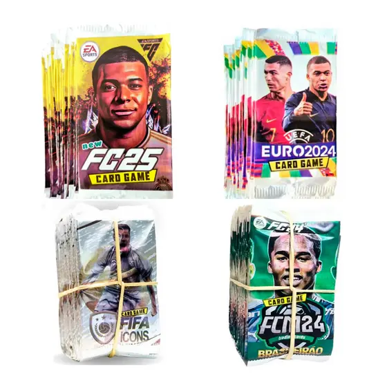 Kit 40 Cards Sortidos Futebol - Fifa 26 + Brasileirão + Fifa Icons
