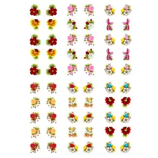 Kit com 240 Adesivos de Unha Decorados, Nail Art Fácil, Prática e Estilosa