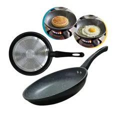 Frigideira Antiaderente Fogão Indução Gás Nanocerâmica Sem Óleo Fundo Triplo Inox Fácil Limpeza