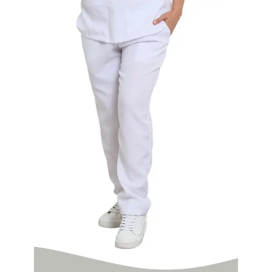 Calça Uniforme Oxford Trabalho Elástico Padaria Açougue