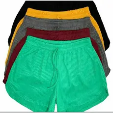 KIT 2 chort Femenino pluz sizer varias colores casual canelado