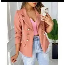 BLAZER feminino casaquinho ALFAIATARIA com 6 botaos