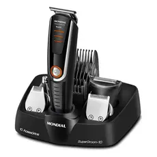 Aparador e Barbeador Elétrico Mondial BG-16 Supergroom 10 em 1 Acabamento Pelos Barba Cabelo Bigode