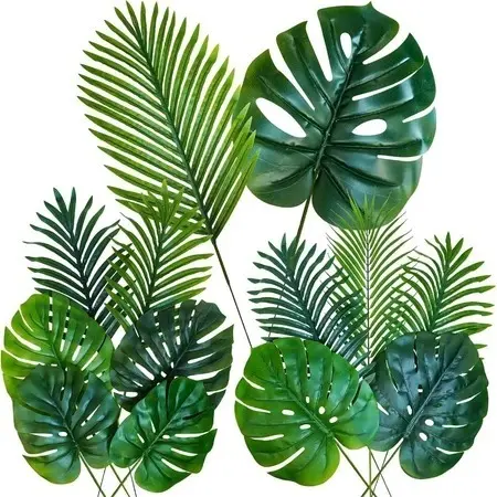 KIT 10 a 30 Folha Artificial Verde Planta, Folhas Artificiais Para Decoração, Folha Artificial Decoração