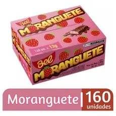 Chocolate Moranguete Caixa Com 160 Unidades De 13g