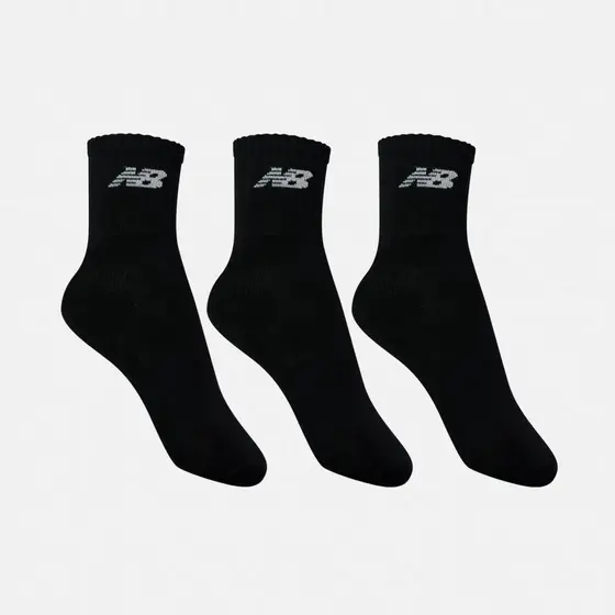Kit 3 Pares Meia New Balance Cano Alto Premium Unissex