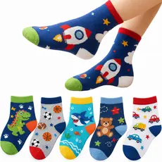 Kit Pares de Meias Infantil e Bebê Menino Diversas Cores e estampas Masculino