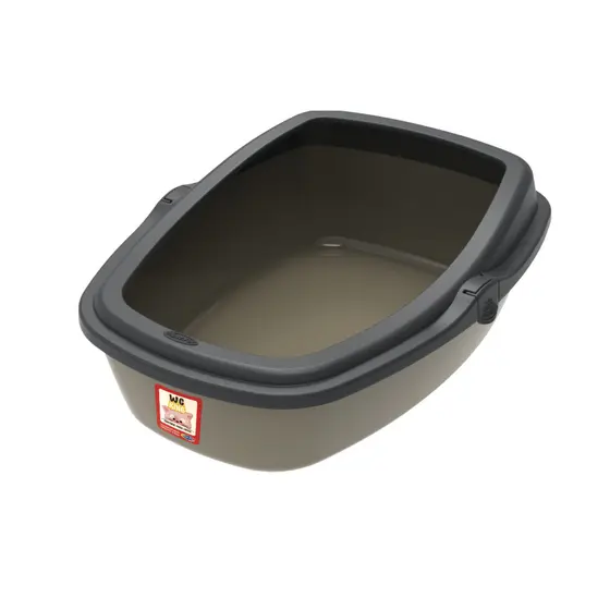 SANITARIO PARA GATOS WC KING BANHEIRO MEDIO COR GOLD PRETO