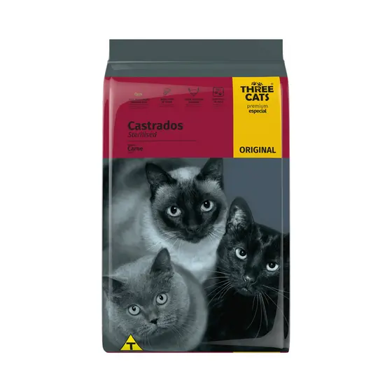 THREE CATS ORIGINAL GATO CASTRADO SABOR CARNE 10,1KG