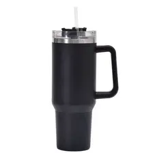 Caneca Térmica 1200ml Inox Com Canudo E Alça - Copo Termico Famozinho