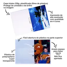 Kit 10 a 50 Albuns Fotoacabamento 10x15 para 40 Fotos Cada Paisagem Papel Fujifilm Atacado