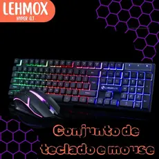 Kit Teclado e Mouse para Jogos Gamers Computadores LEY-45