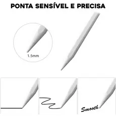 Caneta Touch Screen Ponta Fina Desenho iPhone Android Alta Precisão Universal Design Grafico Tarefas Diaárias Tecnologia