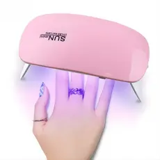 Mini Cabine de LED UV para Unhas de Gel Tips Fibra