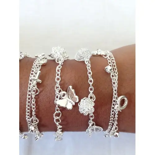 Pulseiras Femininas Folheadas Banhadas  Prata OU DOURADO KIT IDEAL PARA REVENDA